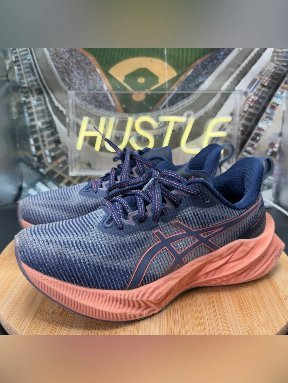 Asics Wmns Novablast 3 LE 'Indigo Blue Papaya' Size 7.5